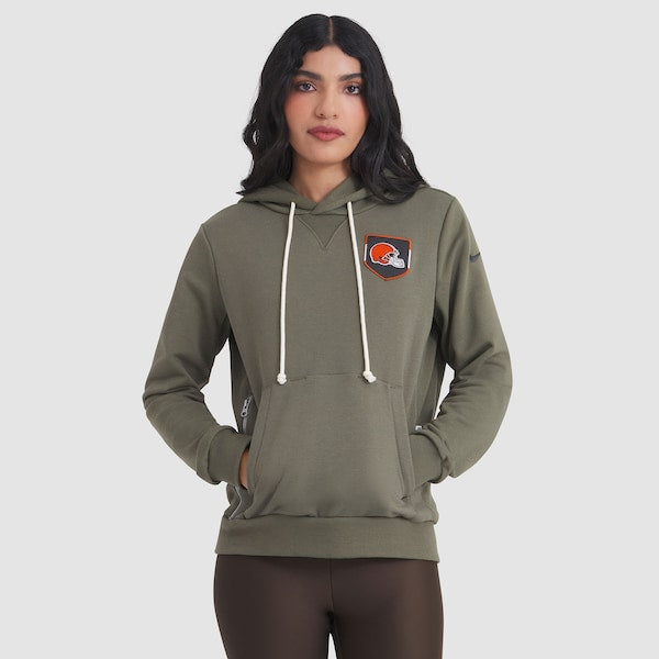 Cleveland Browns Nike Women's 2025 Salute to Service Sideline Standard Issue Dri-FIT Hoodie - Olive