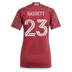Cole Bassett Colorado Rapids adidas Women's 2024 One Flag Kit Replica Player Jersey - Burgundy