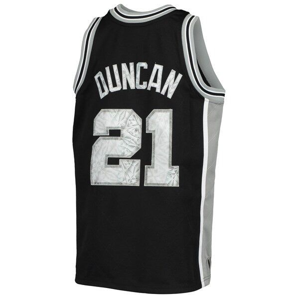 Tim Duncan San Antonio Spurs Youth 1998/99 Hardwood Classics 75th Anniversary Diamond Jersey
