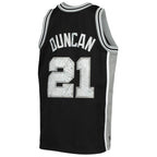 Tim Duncan San Antonio Spurs Youth 1998/99 Hardwood Classics 75th Anniversary Diamond Jersey