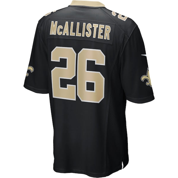 Deuce McAllister New Orleans Saints Nike Game Retired Player Jersey - Black