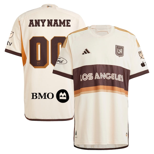 LAFC adidas 2024 Archive Custom Authentic Jersey - Tan