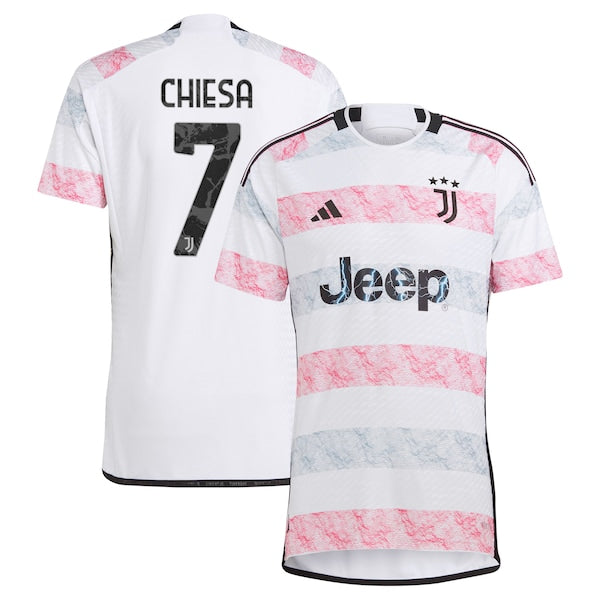 Federico Chiesa Juventus adidas 2023/24 Away Authentic Jersey - White/Black