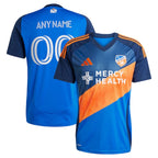 FC Cincinnati adidas 2025 Orange and Blue Legacy Kit Replica Custom Jersey - Blue