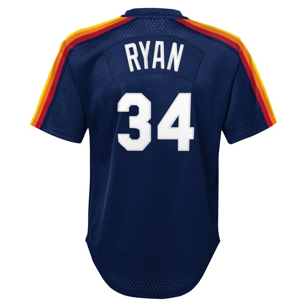 Nolan Ryan Houston Astros  Youth Cooperstown Collection Mesh Batting Practice Jersey - Navy