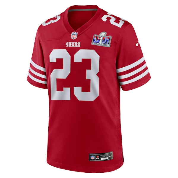 Christian McCaffrey San Francisco 49ers Nike Super Bowl LVIII Game Jersey - Scarlet
