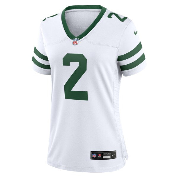 Zach Wilson New York Jets Nike Women's Player Jersey - White/Black/Green