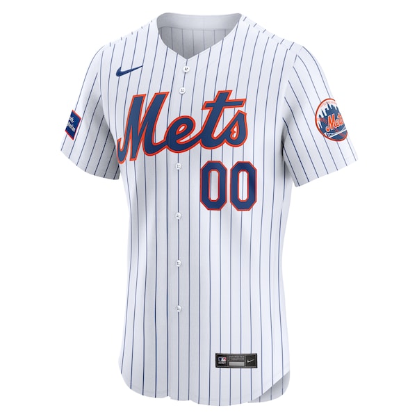 New York Mets Nike Home Elite Pick-A-Player Retired Roster Patch Jersey - White