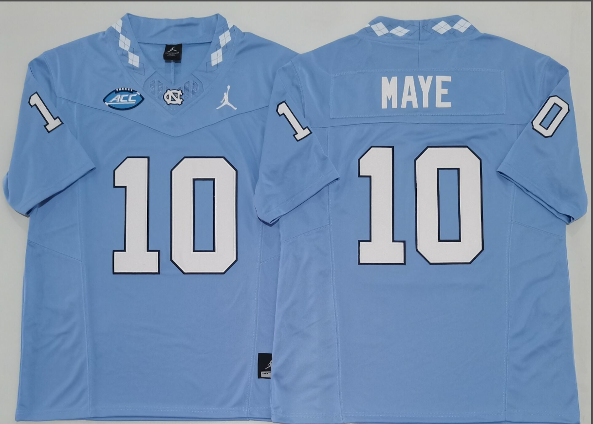MDrake Maye NCAA North Carolina Tar Heels Jordan Band Vapor Limited Jersey