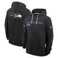 Seattle Seahawks Nike 2025 NFL Crucial Catch Sideline Standard Issue Dri-FIT Hoodie - Black