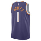 Devin Booker Phoenix Suns Nike Unisex Swingman Jersey - Icon Edition - Purple/White
