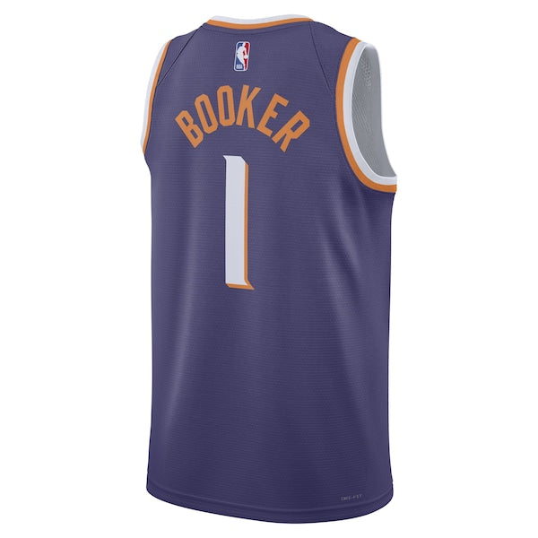 Devin Booker Phoenix Suns Nike Unisex Swingman Jersey - Icon Edition - Purple/White