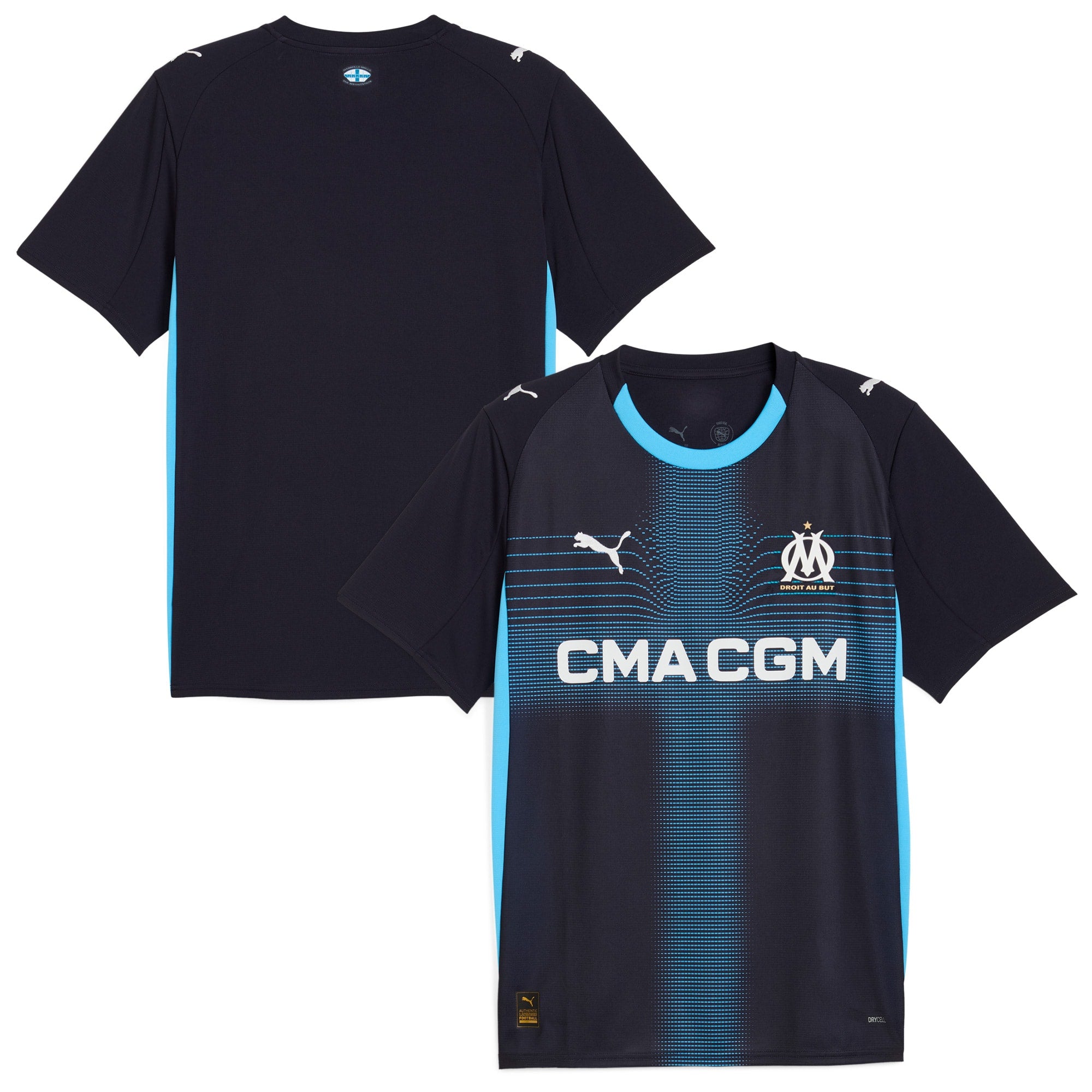 Olympique Marseille Puma 2025/26 Replica Home Jersey - White/Navy