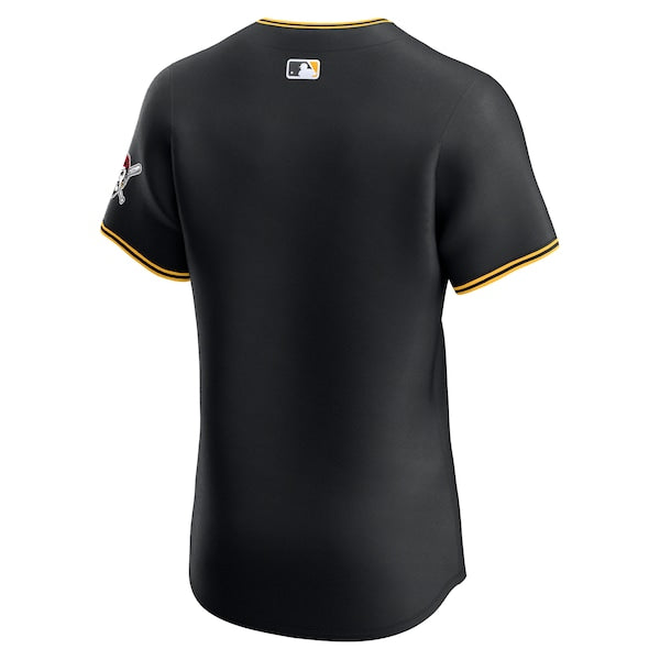 Pittsburgh Pirates Nike Alternate Vapor Premier Elite Patch Jersey - Black