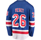 Jimmy Vesey New York Rangers  Home Breakaway Player Jersey - Blue