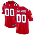 New England Patriots Nike Alternate Custom Jersey - Red