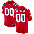New England Patriots Nike Alternate Custom Jersey - Red