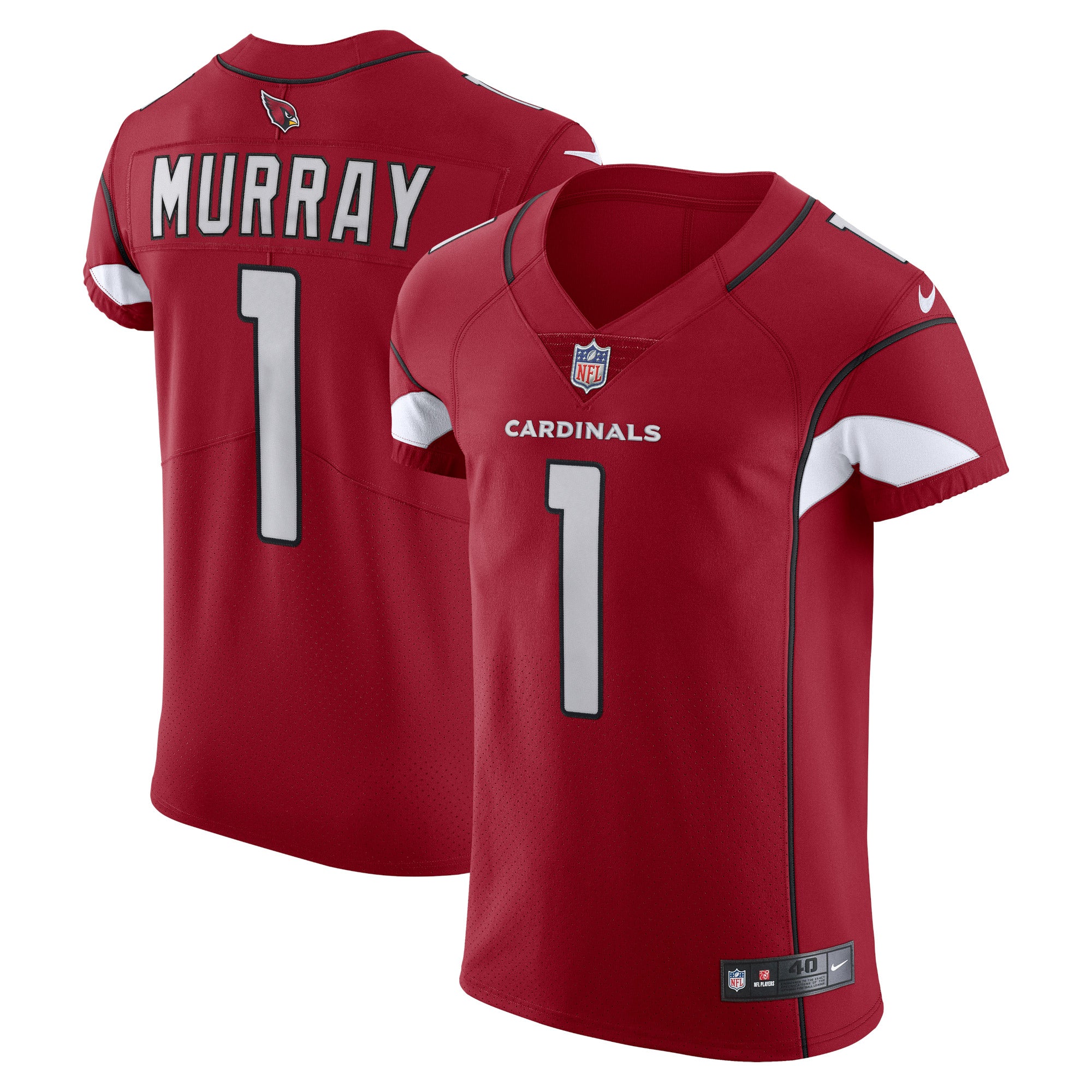 Kyler Murray Arizona Cardinals Nike Alternate Vapor Elite Jersey - Black/Cardinal