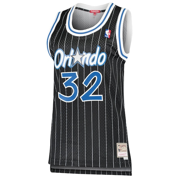 Shaquille O'Neal Orlando Magic Women's 1995/96 Hardwood Classics Swingman Jersey - Black