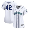 Seattle Mariners Nike Women's 2024 Jackie Robinson Day Home Limited Jersey – White