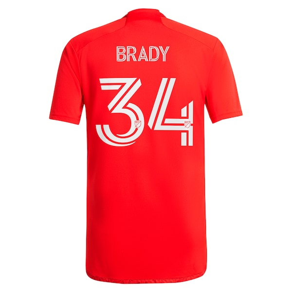 Chris Brady Chicago Fire adidas 2024 Return To Red Replica Player Jersey – Red
