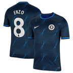 Enzo Fernández Chelsea Nike 2023/24 Away Stadium Replica Player Jersey - Navy/Blue/Mint