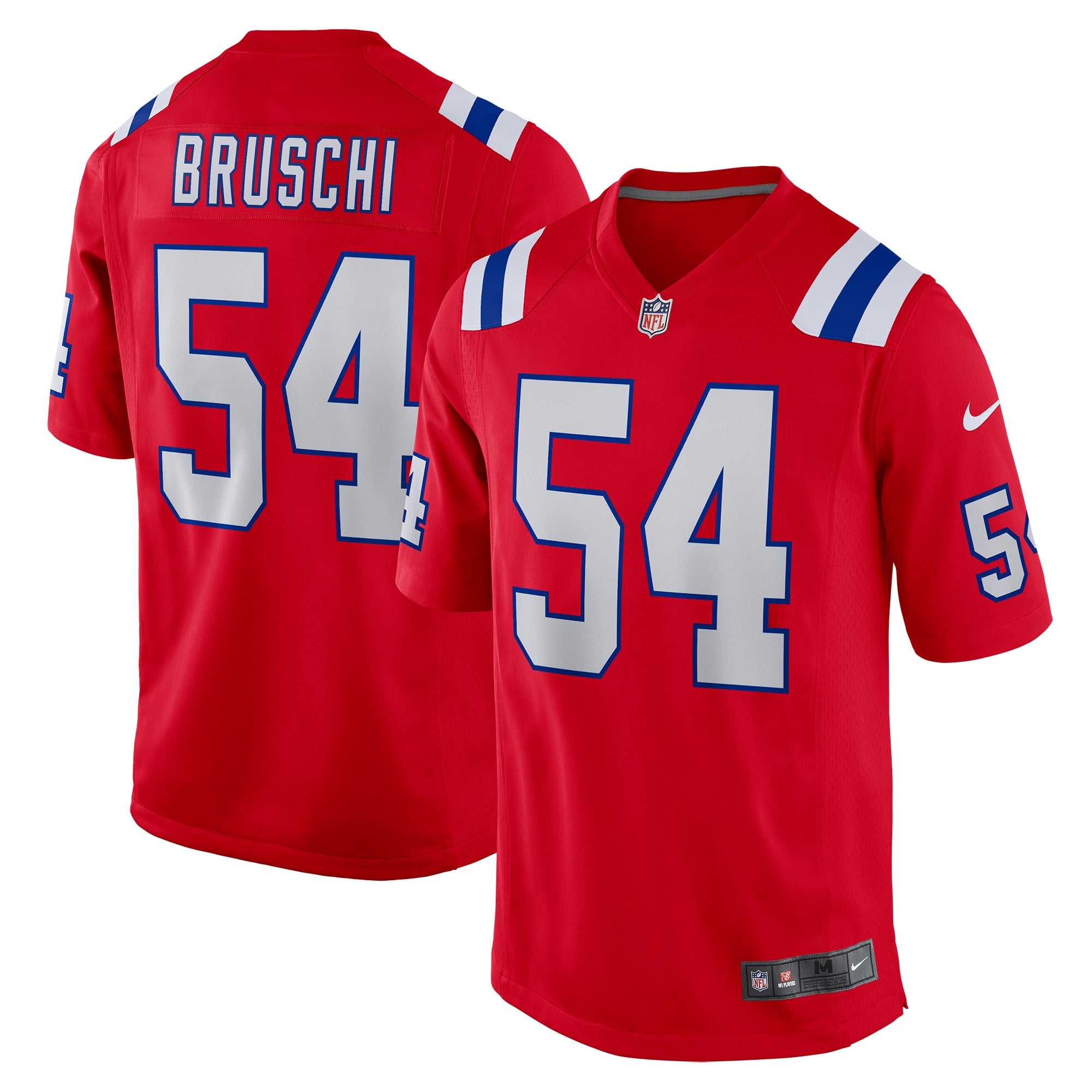 Tedy Bruschi New England Patriots Nike Game Retired Player Jersey - Navy/Red