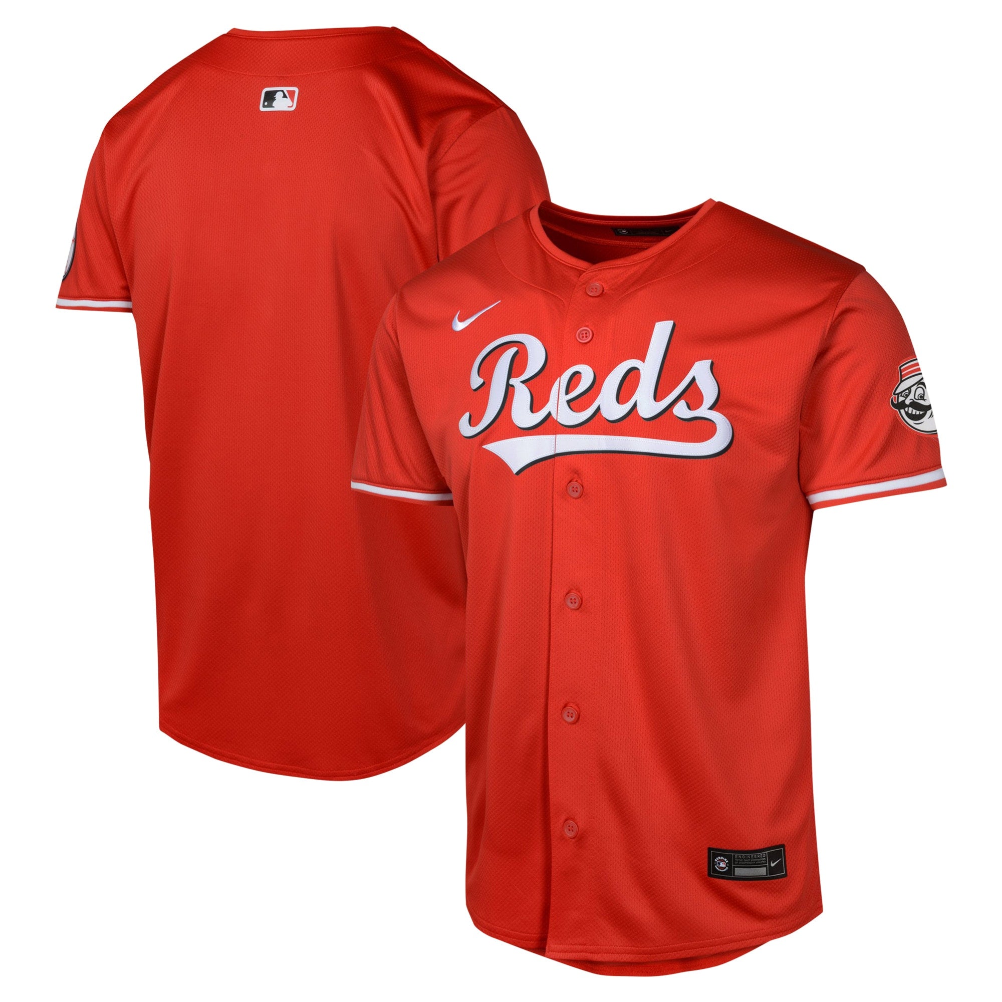 Cincinnati Reds Youth Alternate 2 Limited Jersey - White/Red