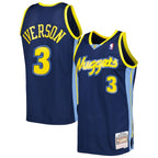Allen Iverson Denver Nuggets  Hardwood Classics Swingman Jersey - Navy
