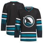 San Jose Sharks adidas Alternate Authentic Primegreen Jersey - Black