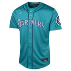 Julio Rodríguez Seattle Mariners Nike Youth Alternate Limited Player Jersey - Aqua/White
