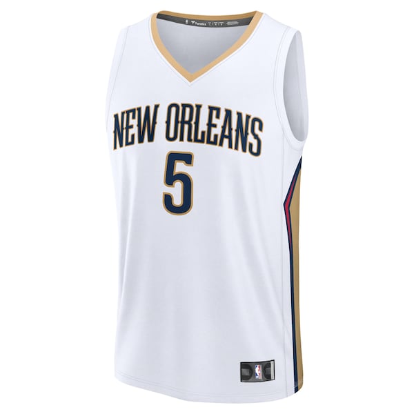 Dejounte Murray New Orleans Pelicans  Fast Break Replica Player Jersey - Association Edition - White