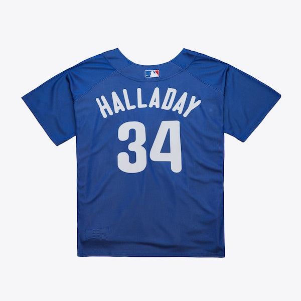 Roy Halladay Philadelphia Phillies  2010 Authentic Batting Practice Pullover Jersey - Royal
