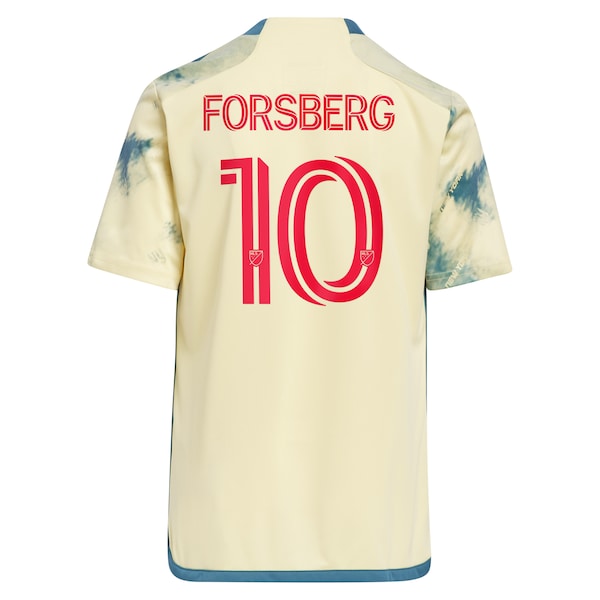 Emil Forsberg New York Red Bulls adidas Youth 2024 Daniel Patrick Kit Replica Player Jersey – Yellow
