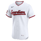 Cleveland Guardians Nike Home Elite Custom Jersey - White
