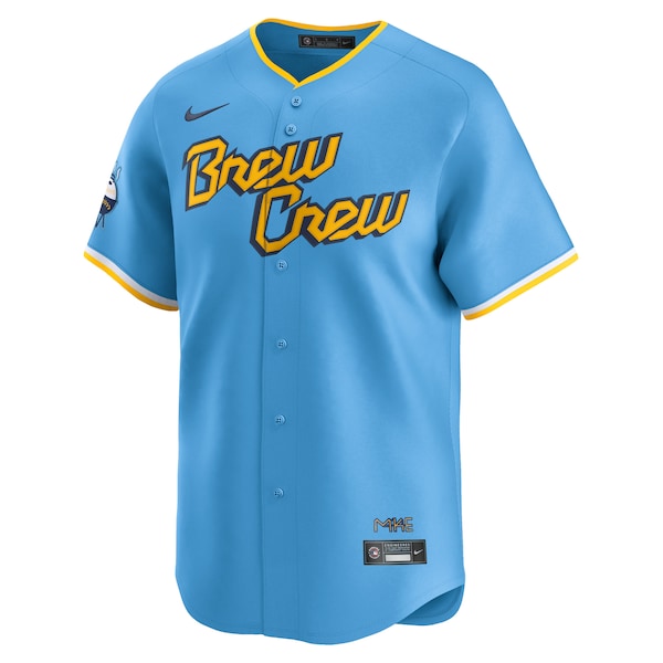 Milwaukee Brewers Nike City Connect Limited Jersey - Powder Blue