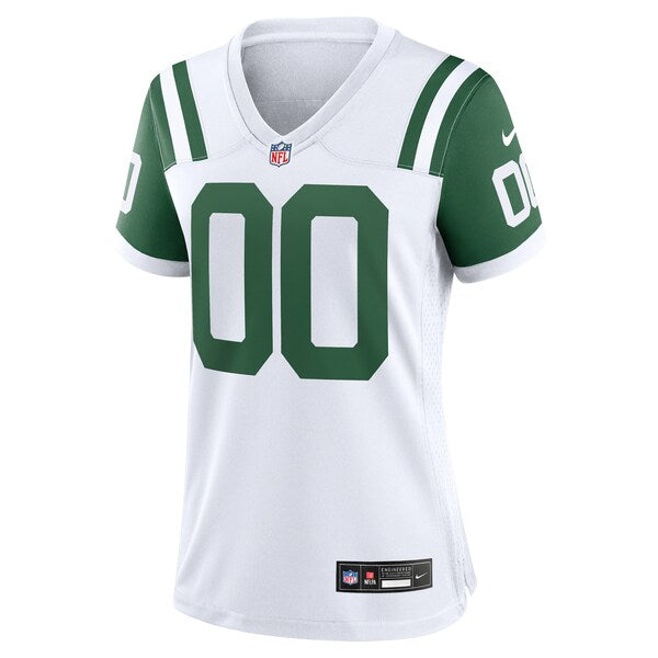 New York Jets Nike Women's Classic Alternate Custom Replica Jersey - White