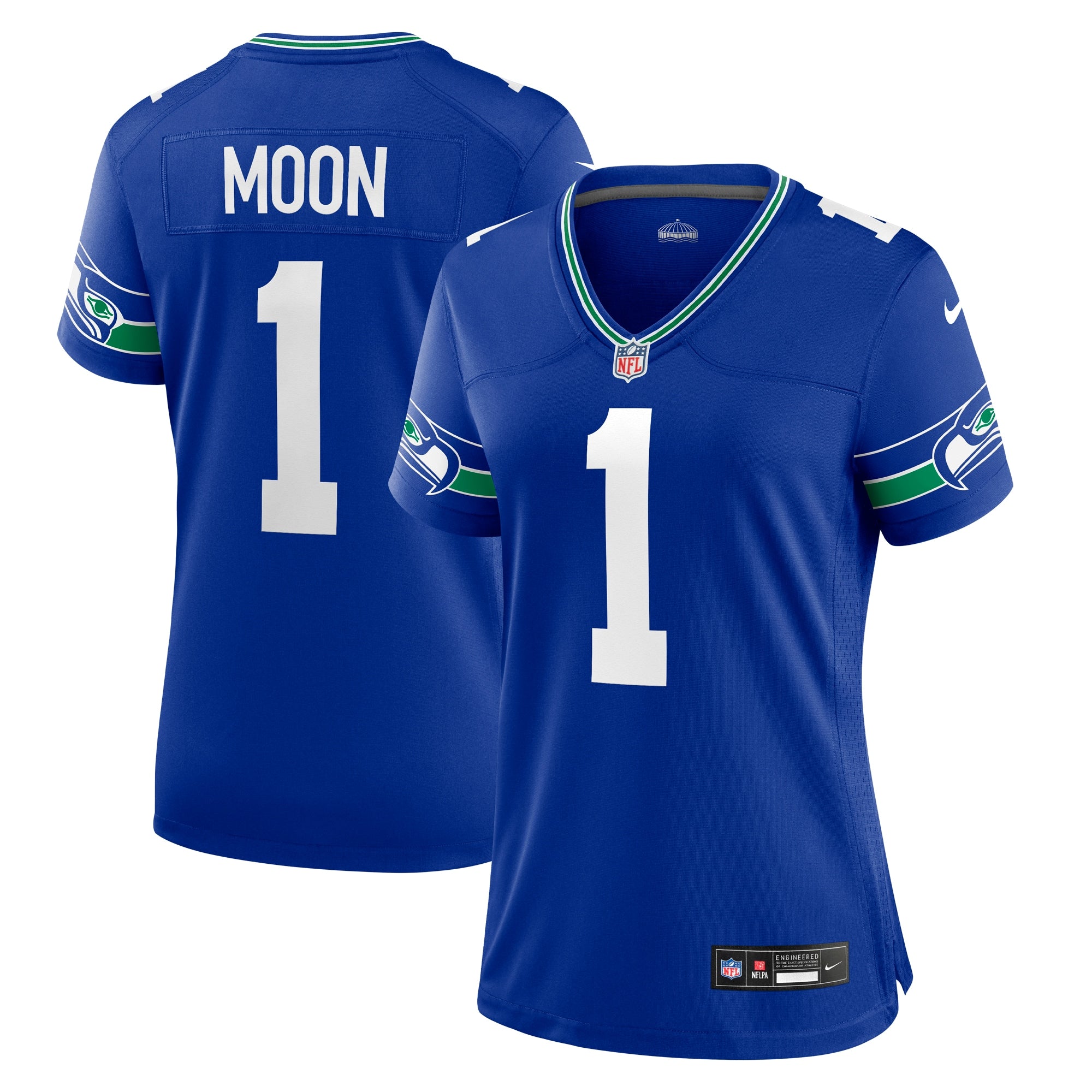Warren Moon Seattle Seahawks Nike Women's Game Retired Player Jersey - College Navy/Royal
