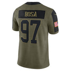 Joey Bosa Los Angeles Chargers Nike 2021 Salute To Service Limited Player Jersey - Olive