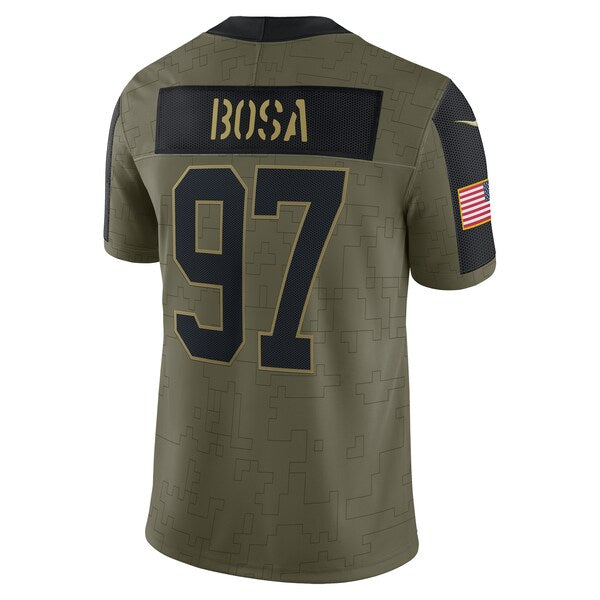 Joey Bosa Los Angeles Chargers Nike 2021 Salute To Service Limited Player Jersey - Olive