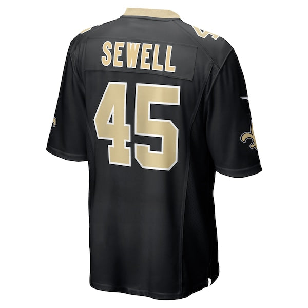 Nephi Sewell New Orleans Saints Nike Game Player Jersey - Black