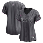 New York Mets Nike Women's City Connect Limited Jersey - Gray