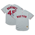 Pedro Martinez Boston Red Sox 2004 Cooperstown Collection Authentic Throwback Jersey - Gray