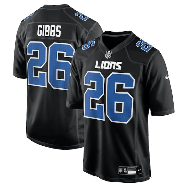 Jahmyr Gibbs Detroit Lions Nike Fashion Jersey - Carbon Black