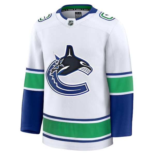 Vancouver Canucks  Away Premium Jersey - White/Blue/Black