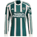 Marcus Rashford Manchester United adidas 2023/24 Away Long Sleeve Replica Player Jersey - Green/Red