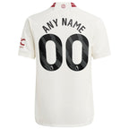 Manchester United adidas Youth 2023/24 Third Replica Custom Jersey - White