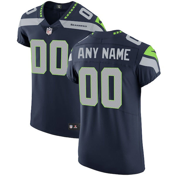 Seattle Seahawks Nike Vapor Untouchable Custom Elite Jersey - College Navy