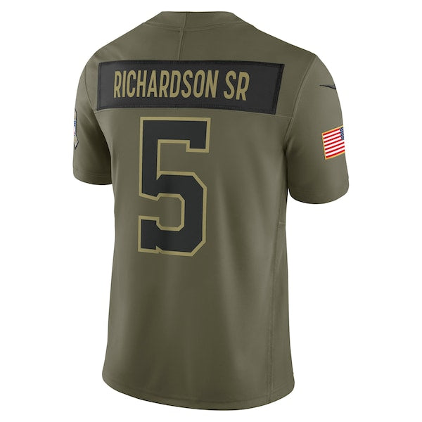 Anthony Richardson Sr. Indianapolis Colts Nike 2025 Salute to Service Limited Jersey - Olive
