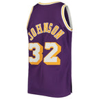 Magic Johnson Los Angeles Lakers 1984/85 Hardwood Classics Authentic Jersey - Purple/Gold